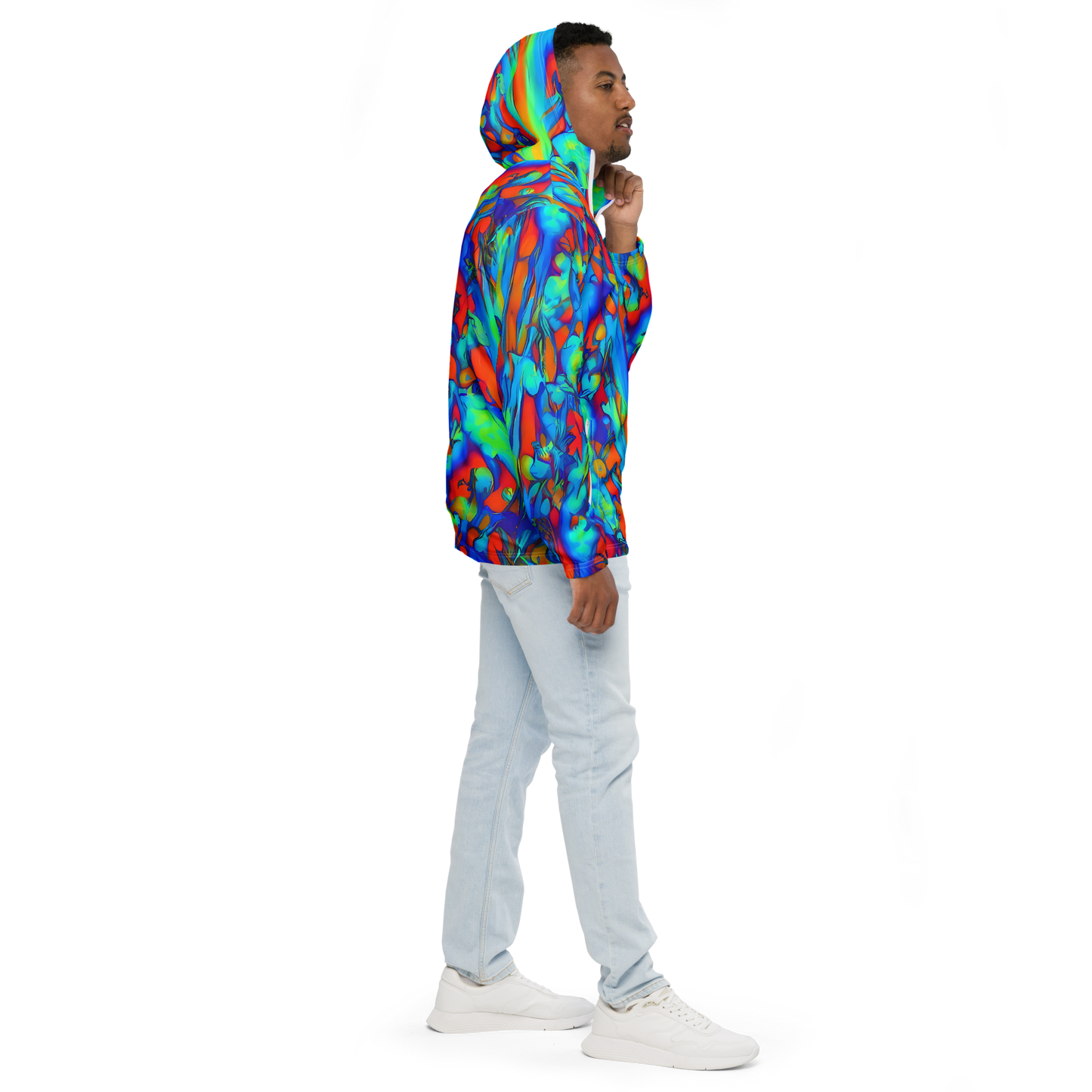 Men's Windbreaker - Vivid Virtuoso