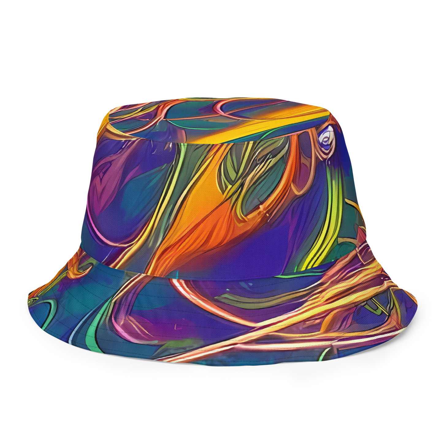 Reversible Bucket Hat - Luminous Whirl