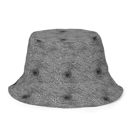 Reversible Bucket Hat - Black And White Rhapsody