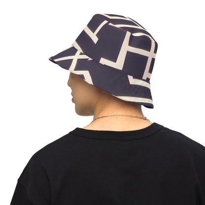 Reversible Bucket Hat - Gilded Gridlock