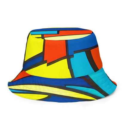 Reversible Bucket Hat - Neon Fractals