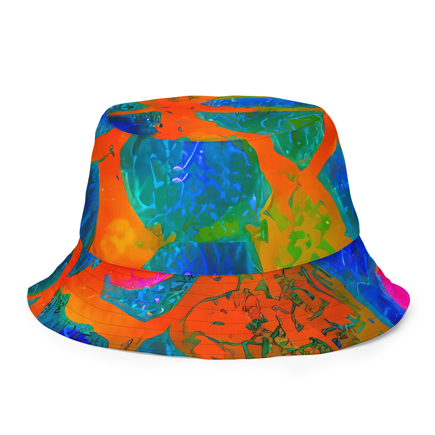 Reversible Bucket Hat - Vibrant Mosaic