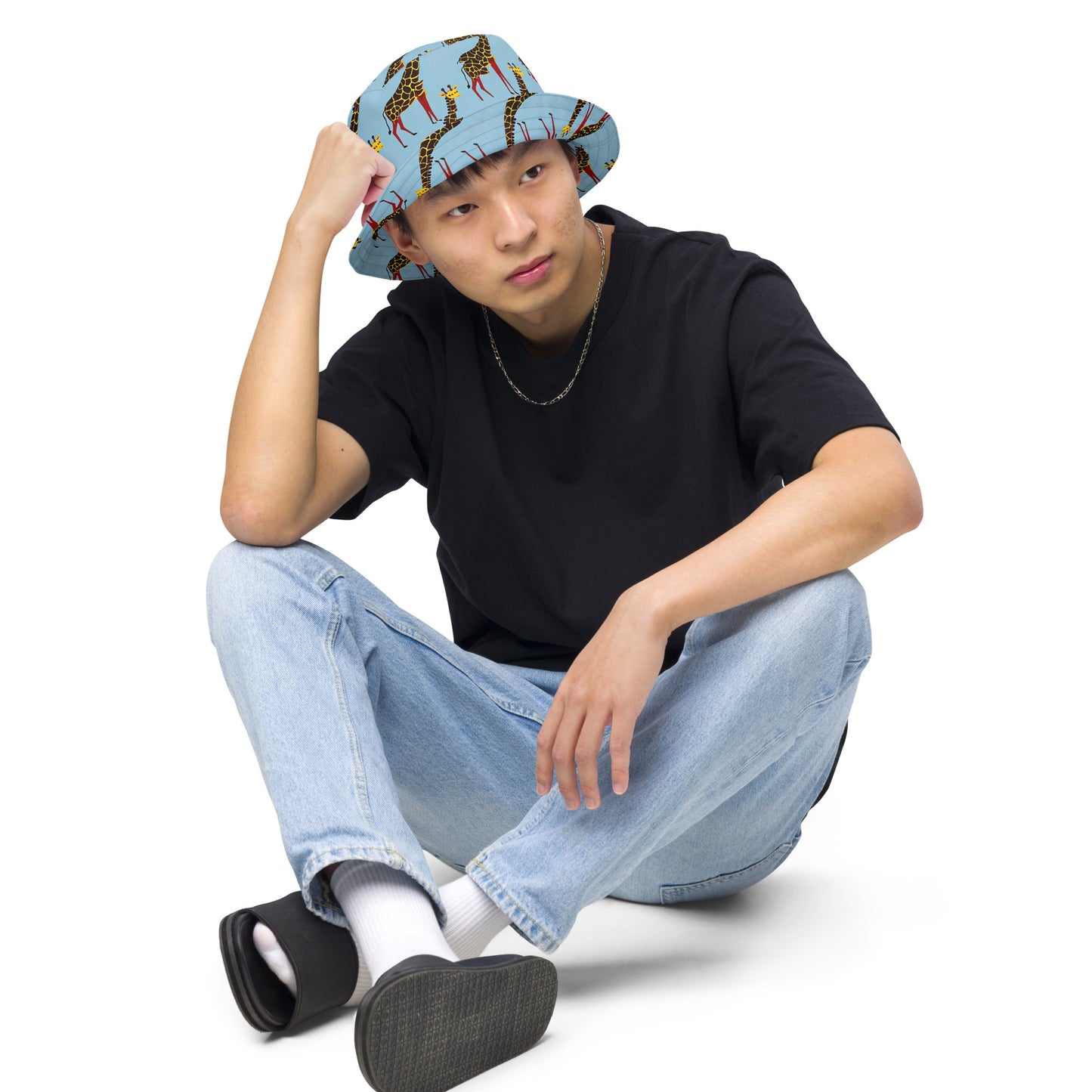 Reversible Bucket Hat - Giraffe Groove