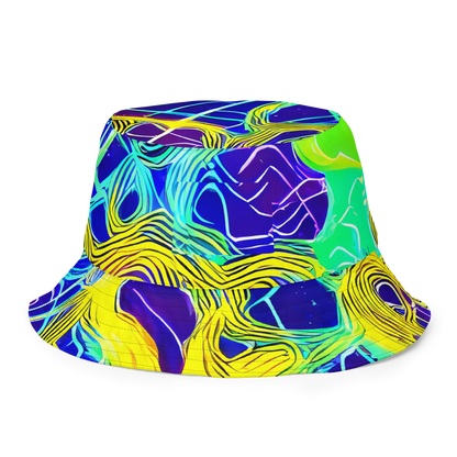 Reversible Bucket Hat - Neon Jungle Rhapsody