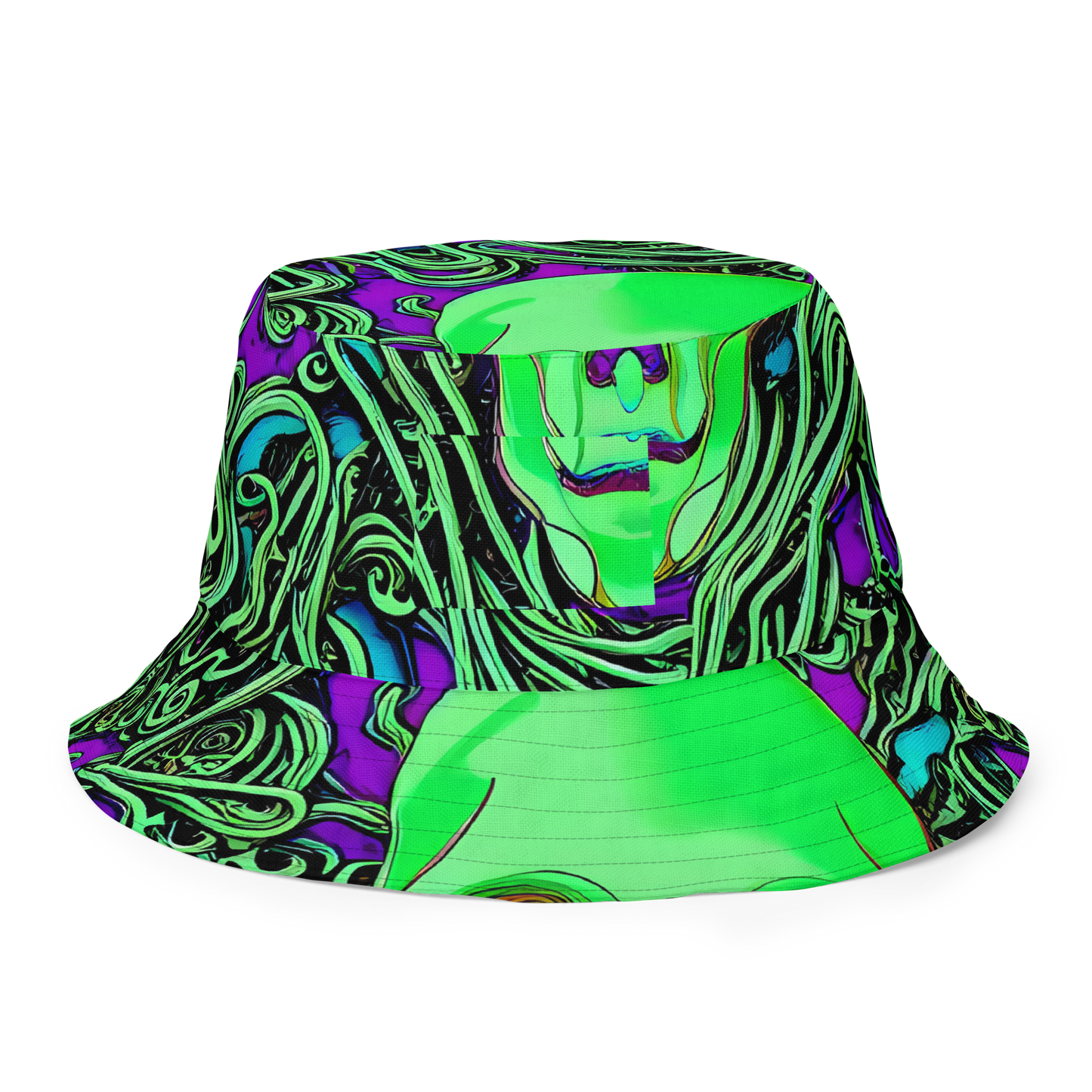 Reversible Bucket Hat - Ghostly Labyrinth