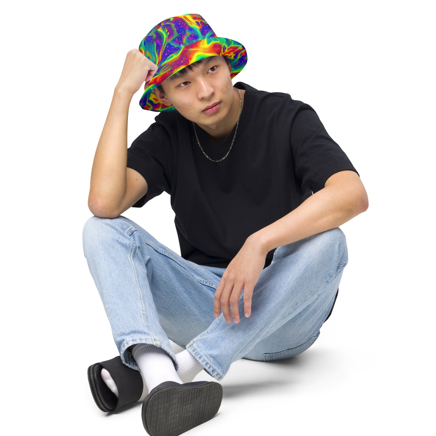 Reversible Bucket Hat - Nebula Symphony