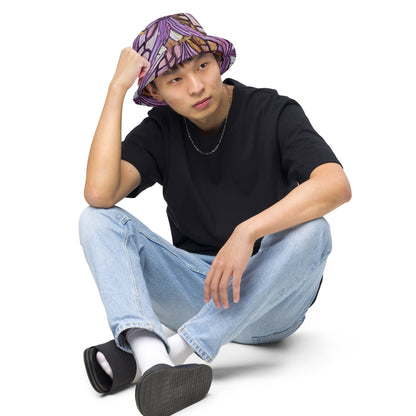 Reversible Bucket Hat - Stained Glass Whirl