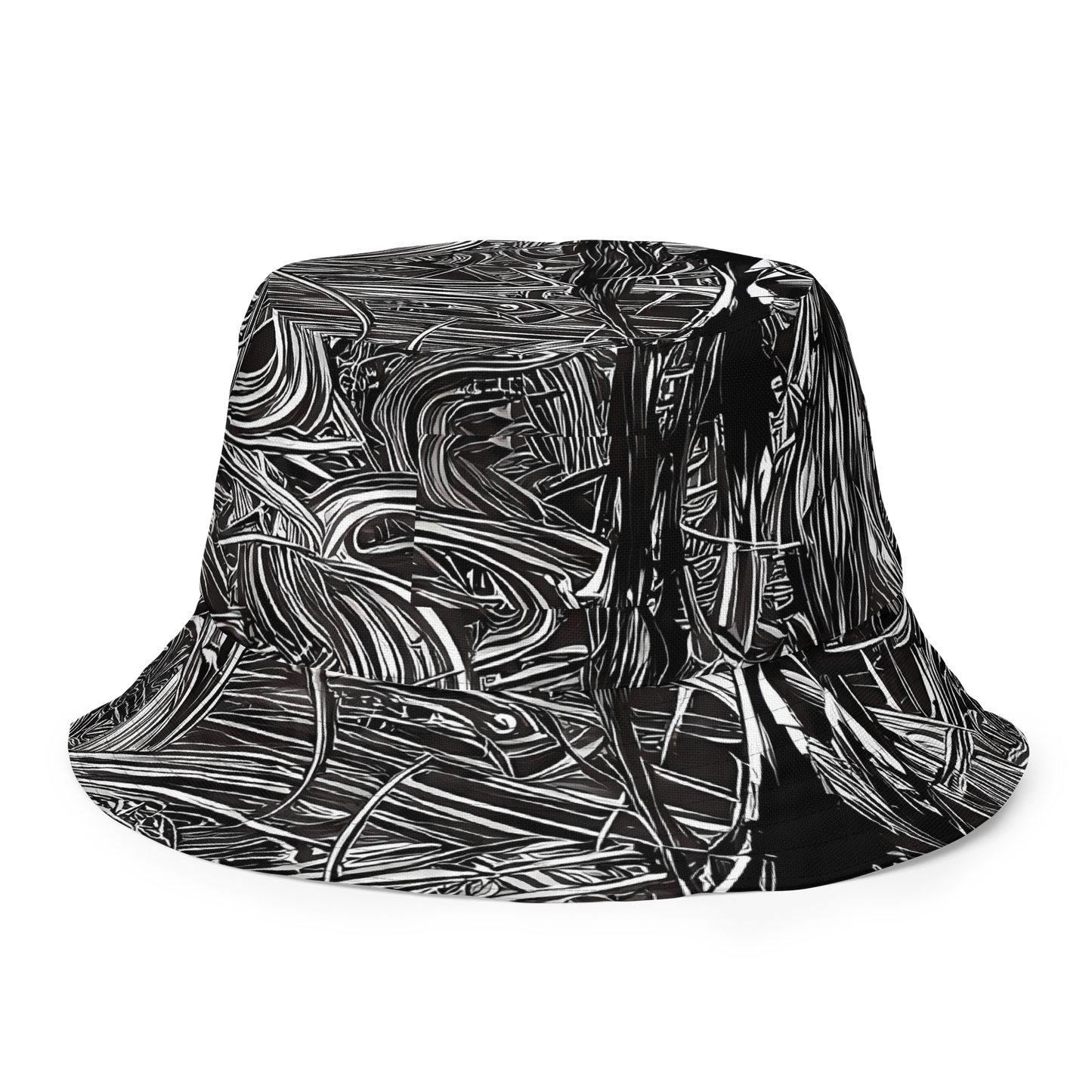 Reversible Bucket Hat - Mesmeric Tangles