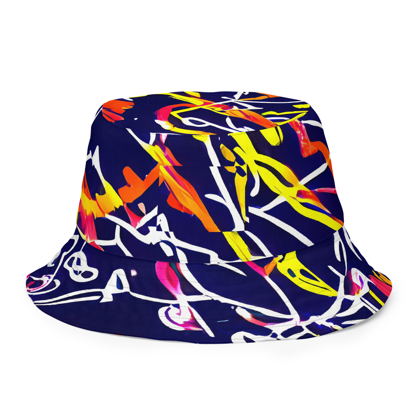 Reversible Bucket Hat - Neon Currents