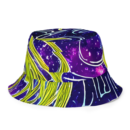 Reversible Bucket Hat - Celestial Scribbles