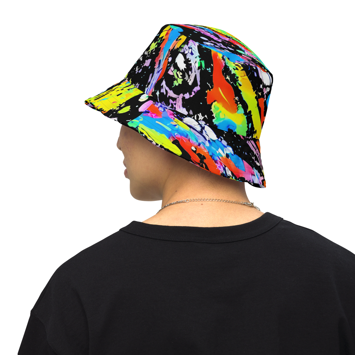 Reversible Bucket Hat - Pollock Pulse