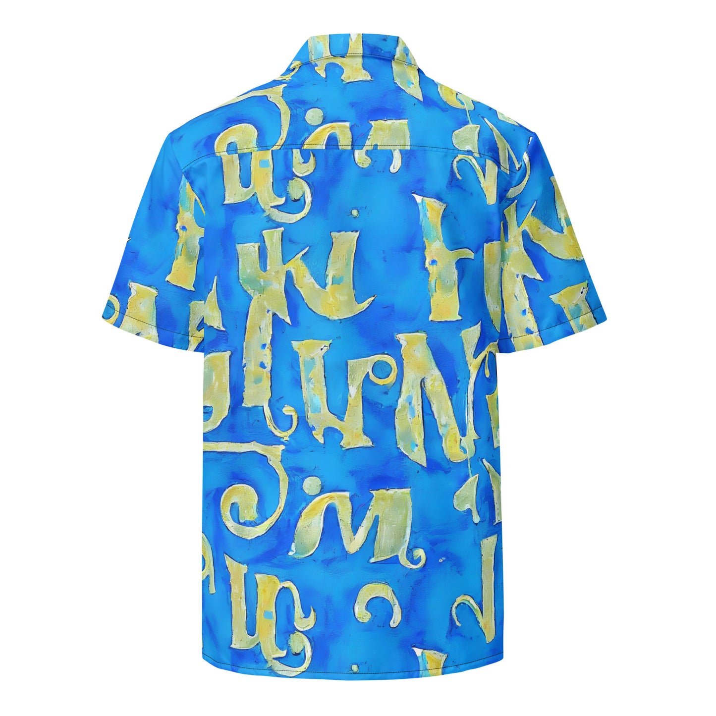Button Shirt - Golden Glyphs