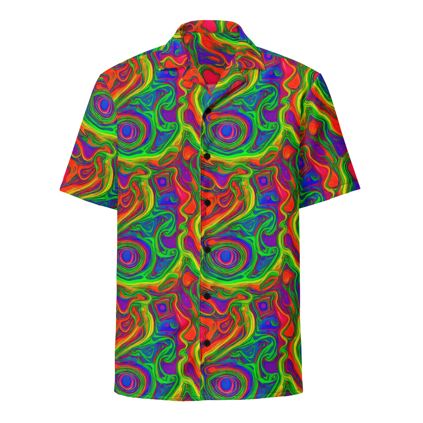 Button Shirt - Psychedelic Waves