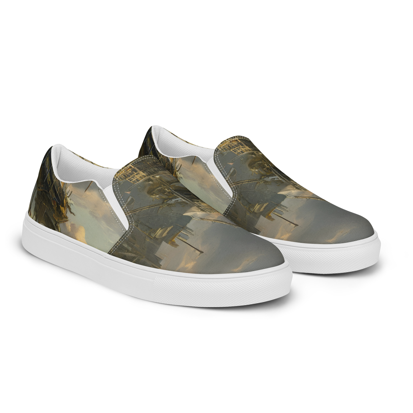 Women's Slip-On Canvas Shoes - Ethereal Armada