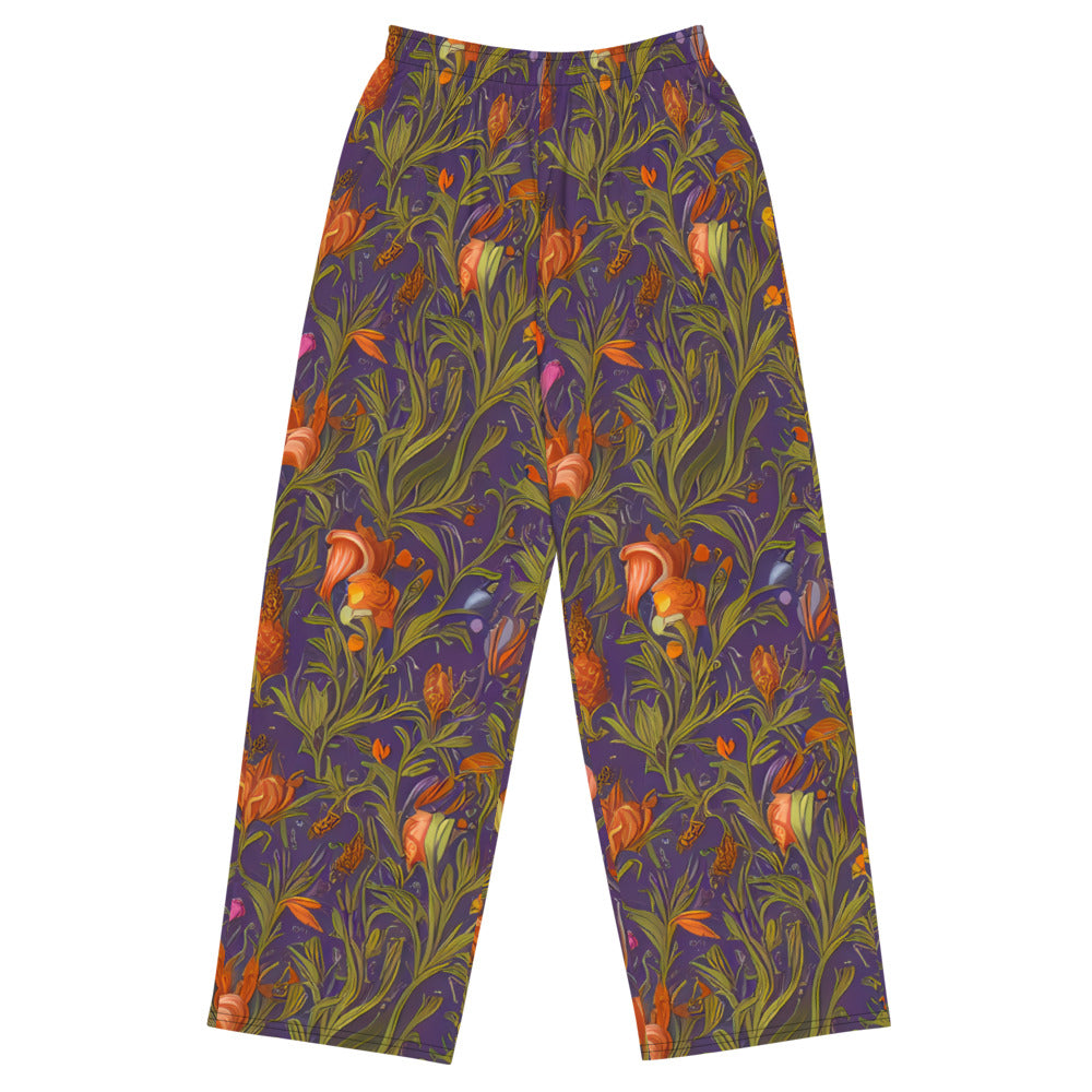 Wide-Leg Pants - Botanical Nebula