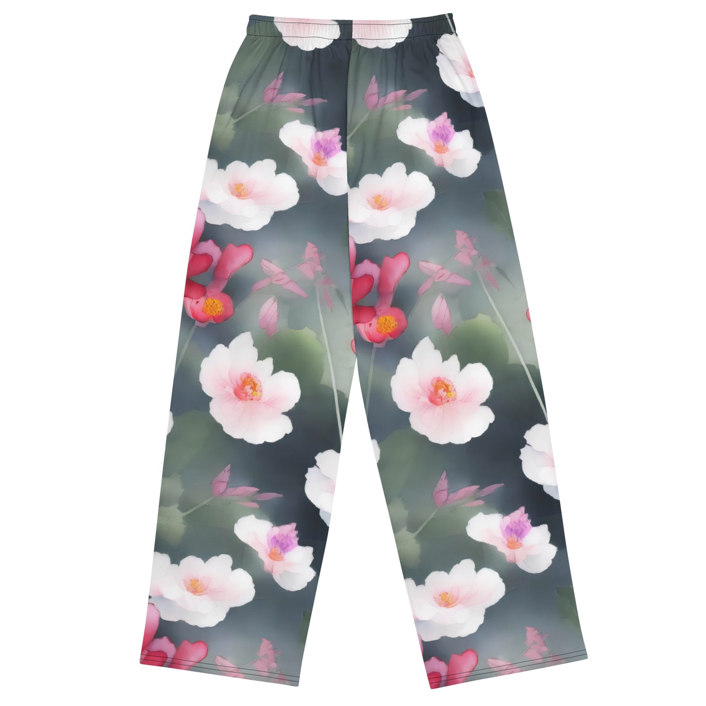 Wide-Leg Pants - Petal Reverie
