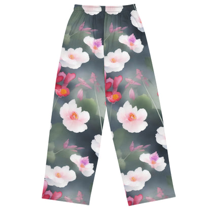 Wide-Leg Pants - Petal Reverie