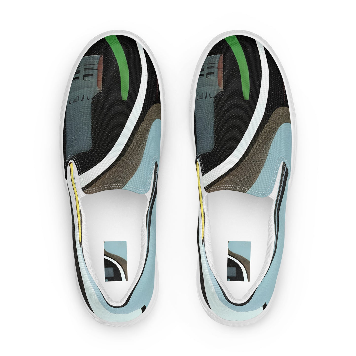 Men's Slip-On Canvas Shoes - Circuit Vision