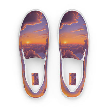 Men's Slip-On Canvas Shoes - Cotton Candy Dreams