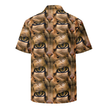 Button Shirt - Feline Whisper