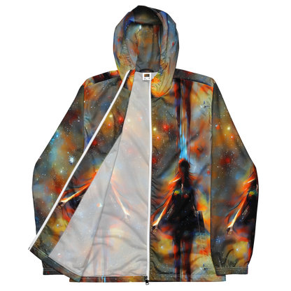 Men's Windbreaker - Brush Nebula