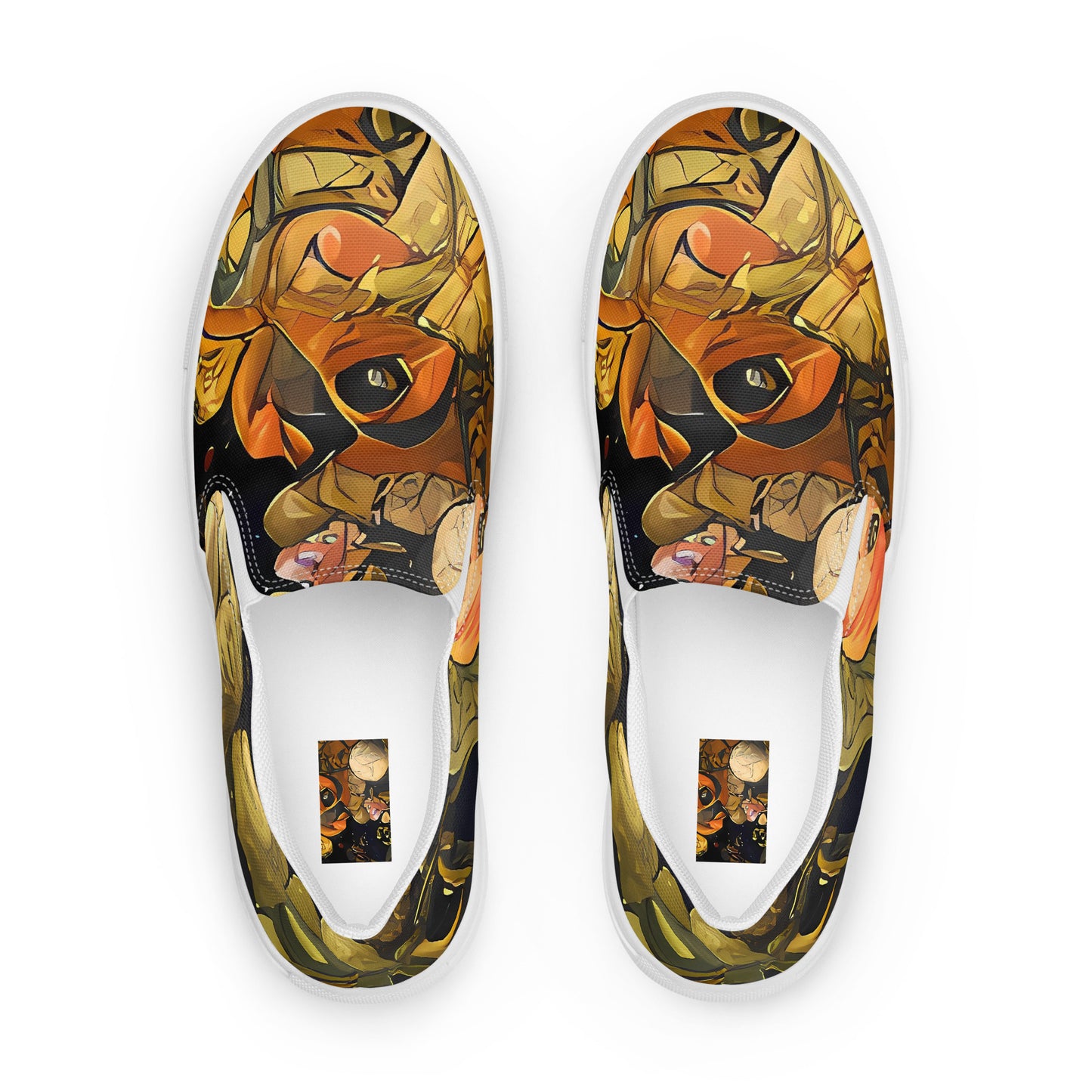 Women's Slip-On Canvas Shoes - Baroque Blossom