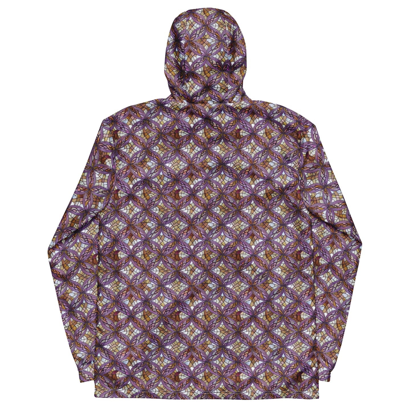 Men's Windbreaker - Stained Glass Whirl
