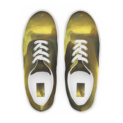 Women's Lace-Up Canvas Shoes - Crimson Tide