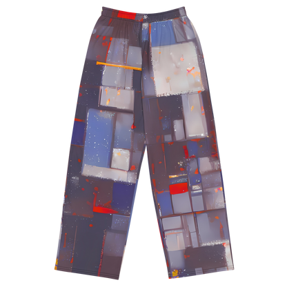 Wide-Leg Pants - Cubist Rhythm