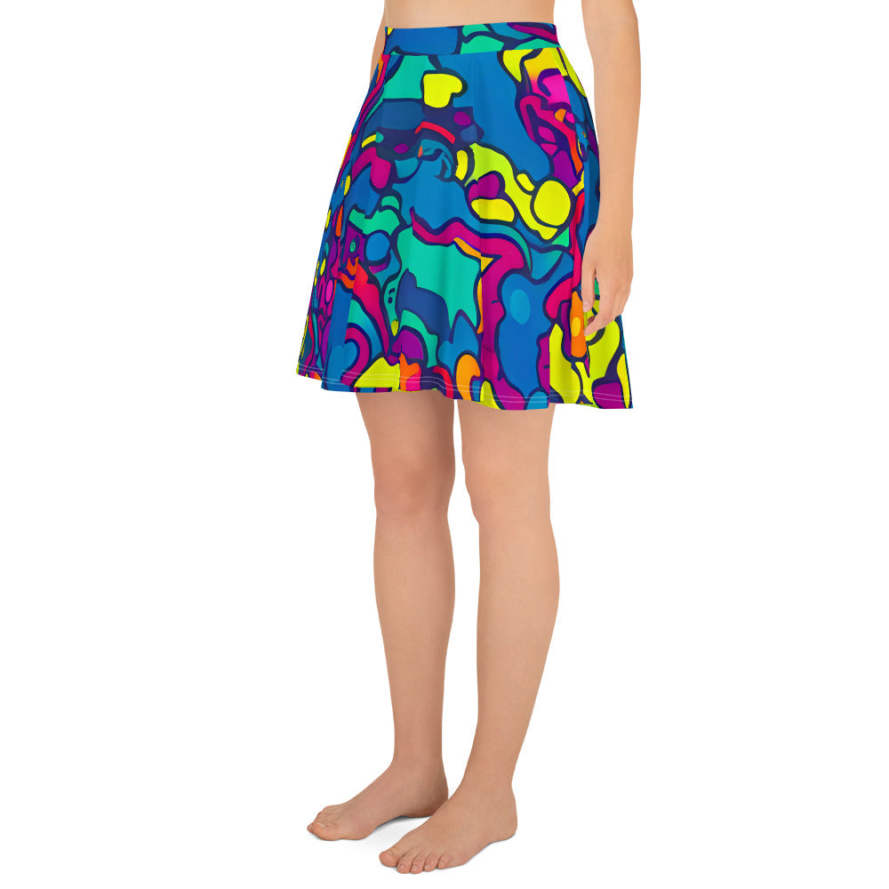 Skater Skirt - Colorful Chaos