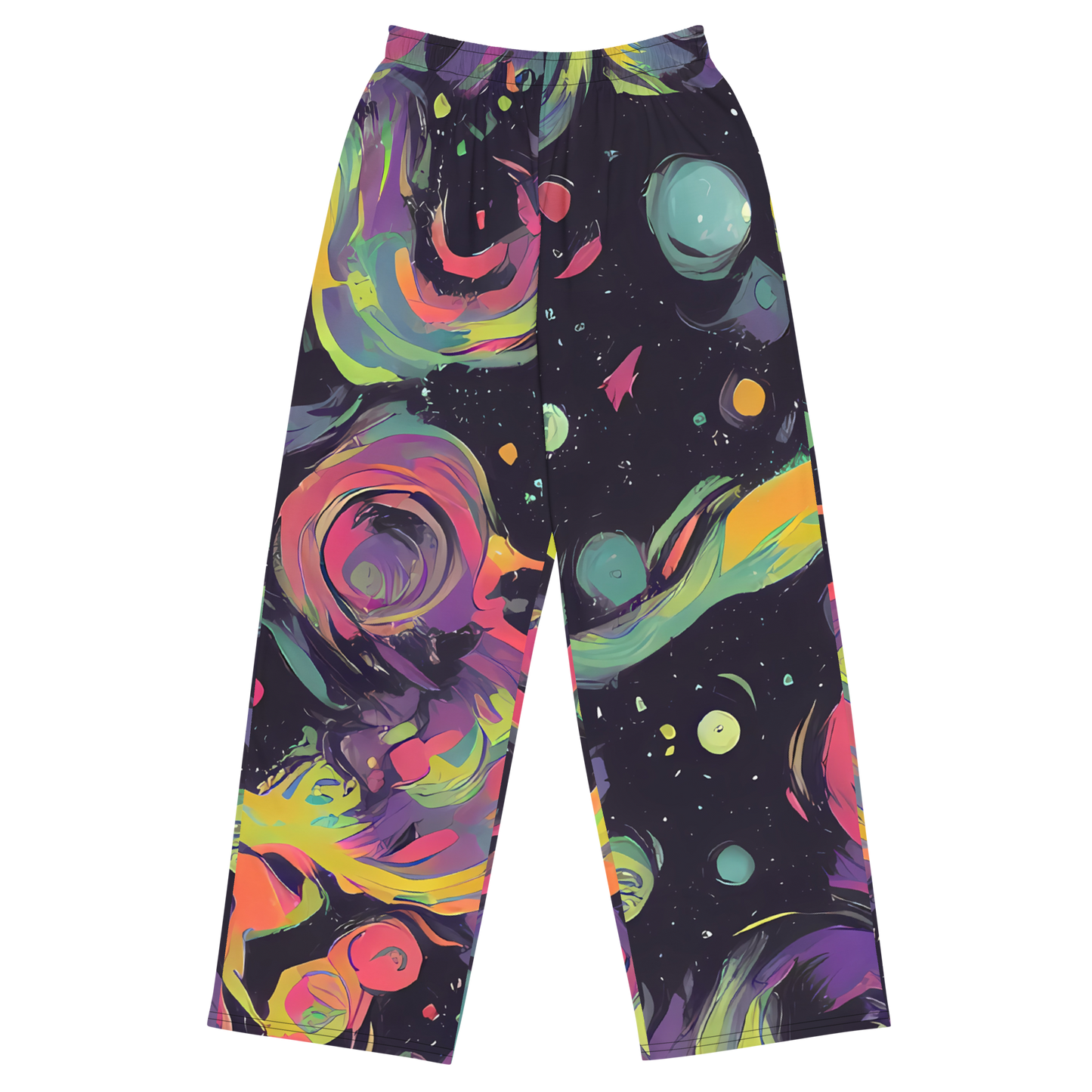 Wide-Leg Pants - Psychedelic Drift