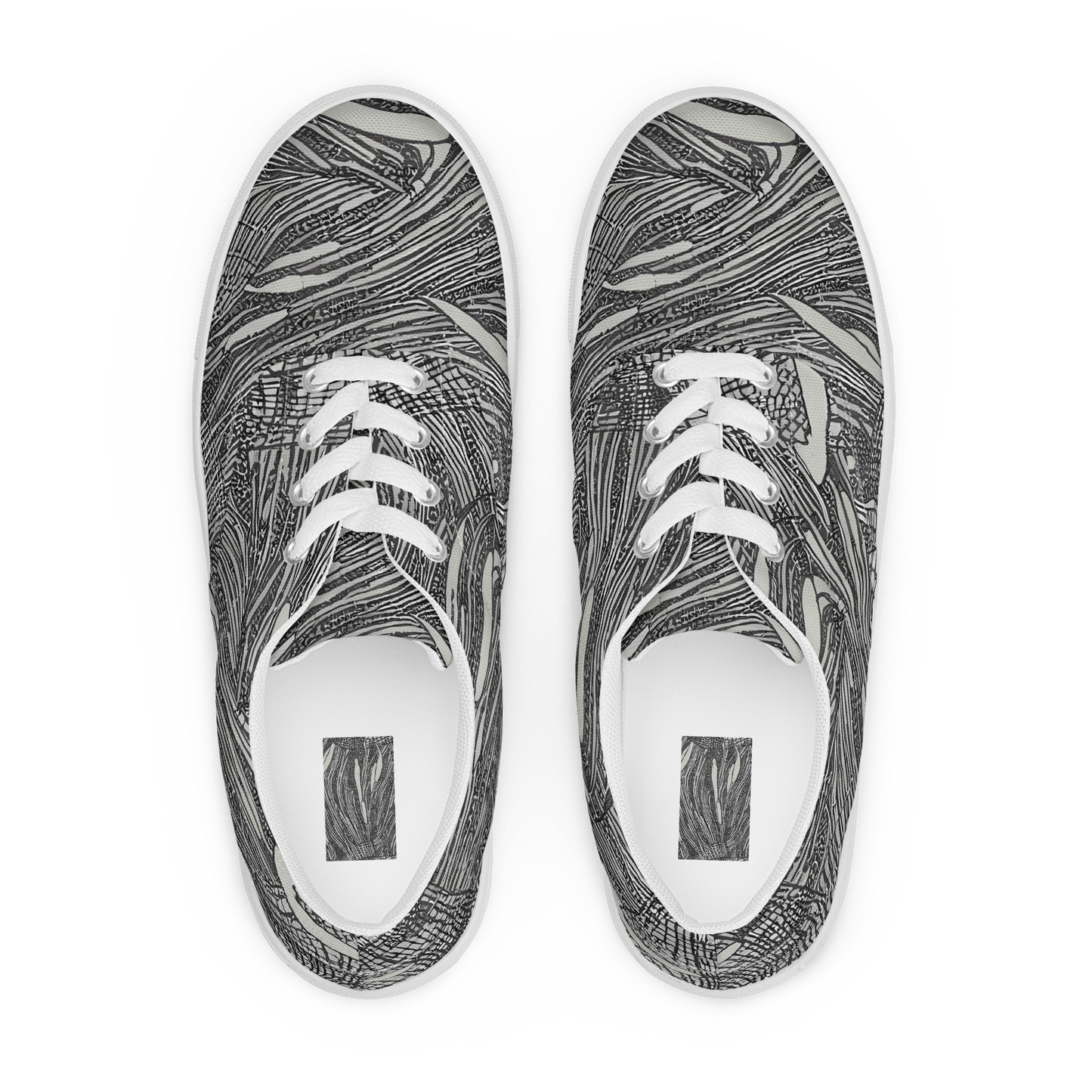 Women's Lace-Up Canvas Shoes - Sable Currents