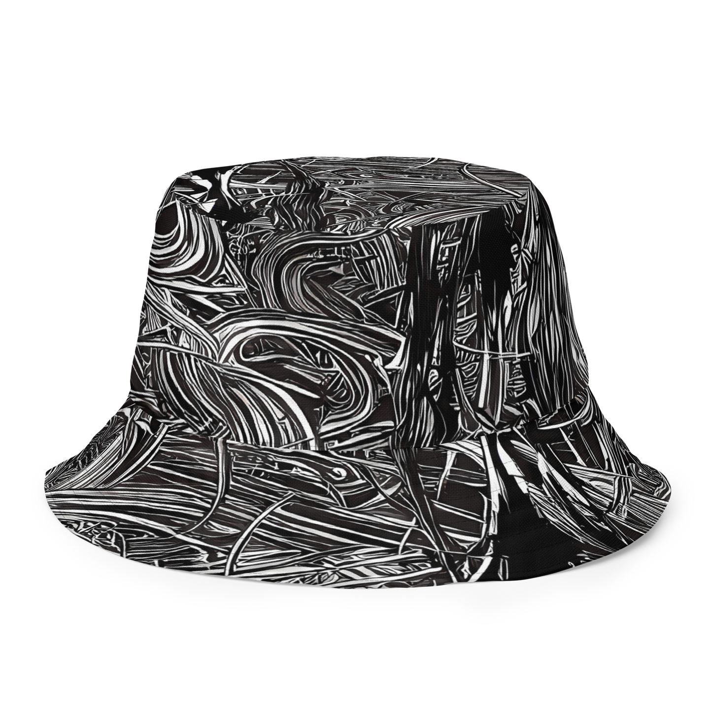 Reversible Bucket Hat - Mesmeric Tangles