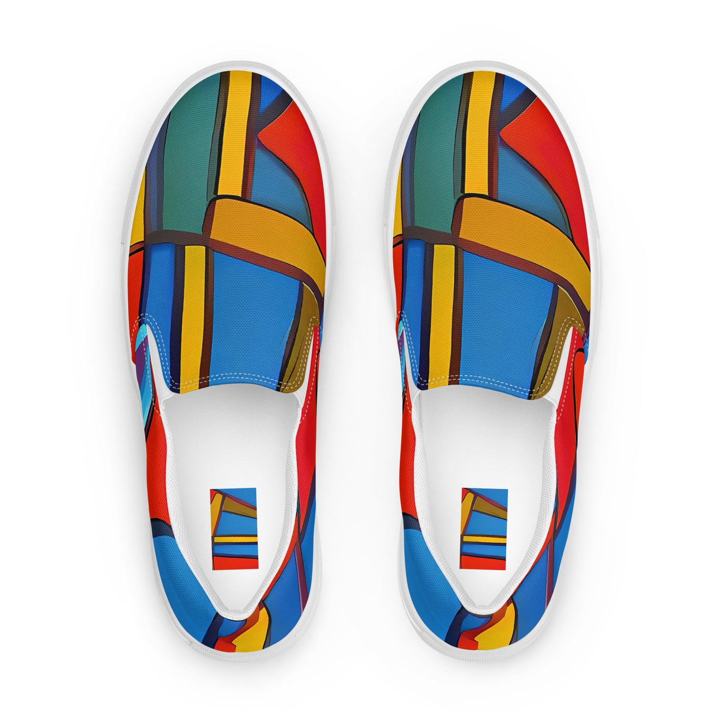 Men's Slip-On Canvas Shoes - Mondrian Maze