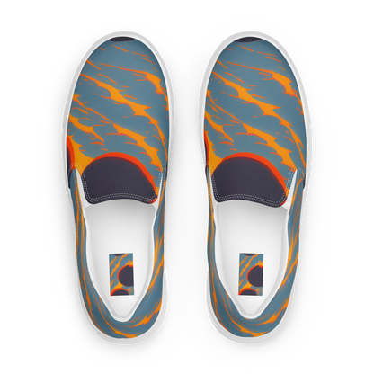 Men's Slip-On Canvas Shoes - Flames of Gravity