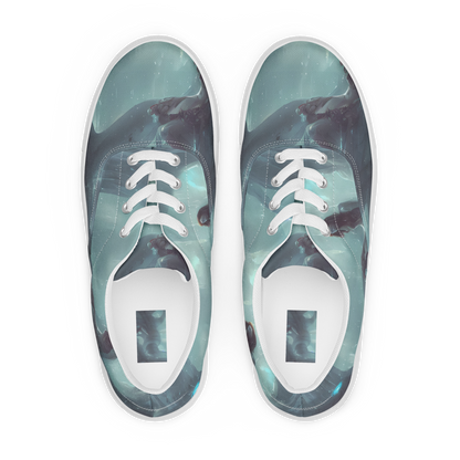 Women's Lace-Up Canvas Shoes - Liquid Serenity