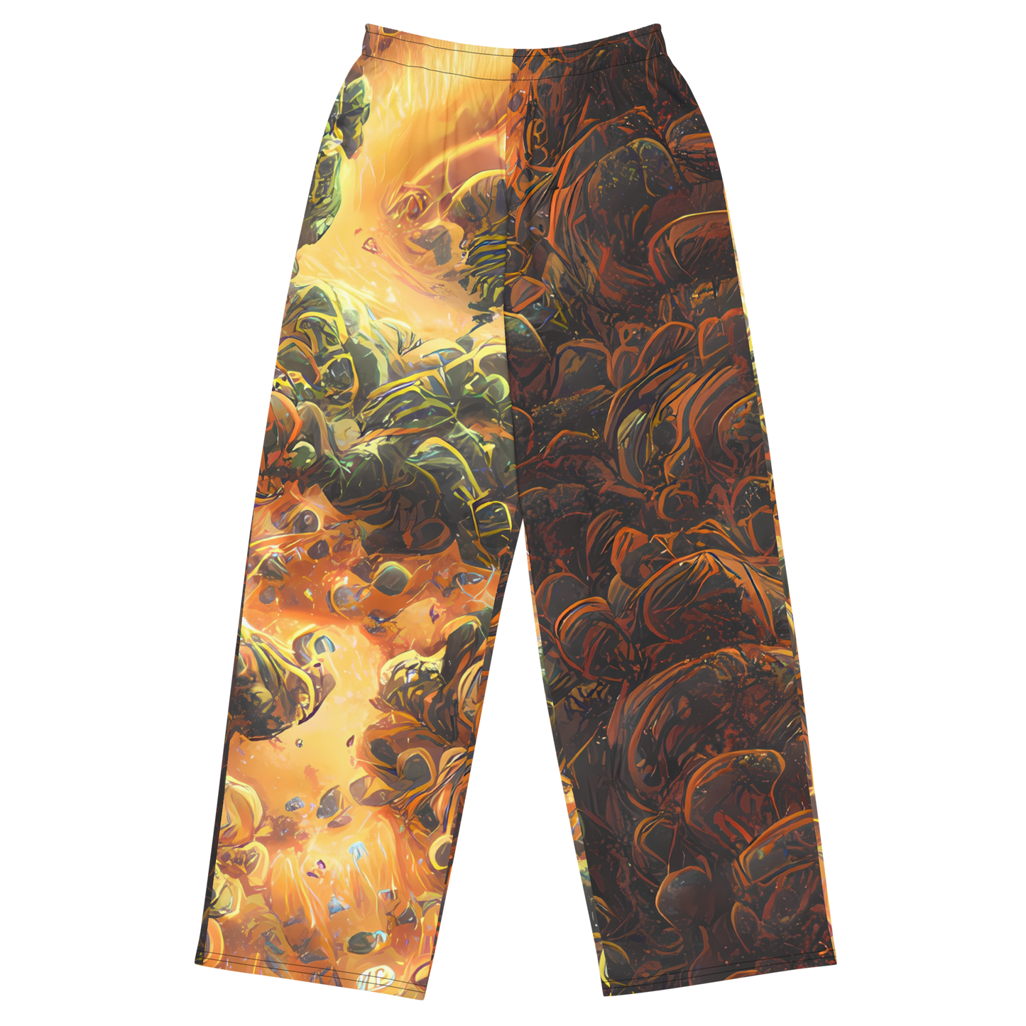 Wide-Leg Pants - Volcanic Cascade