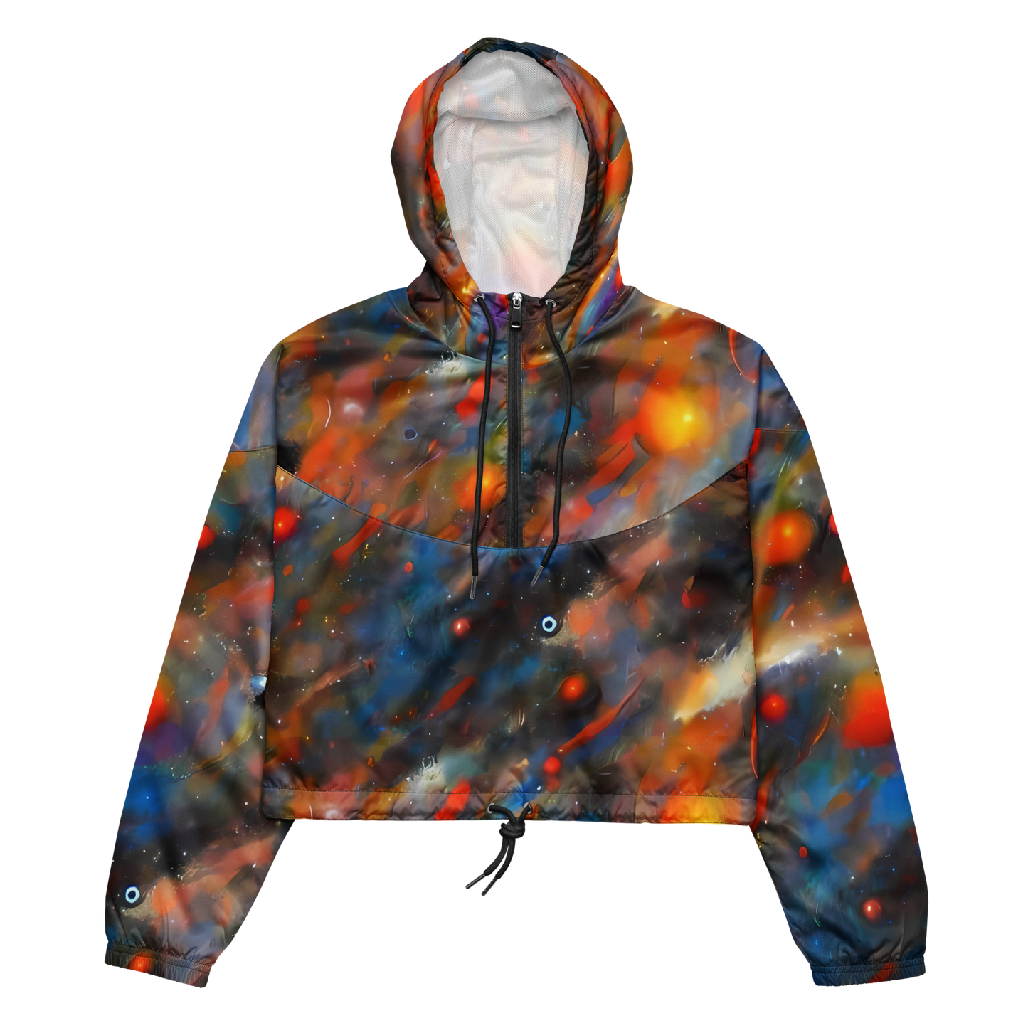 Women's Cropped Windbreaker - Ethereal Eclat