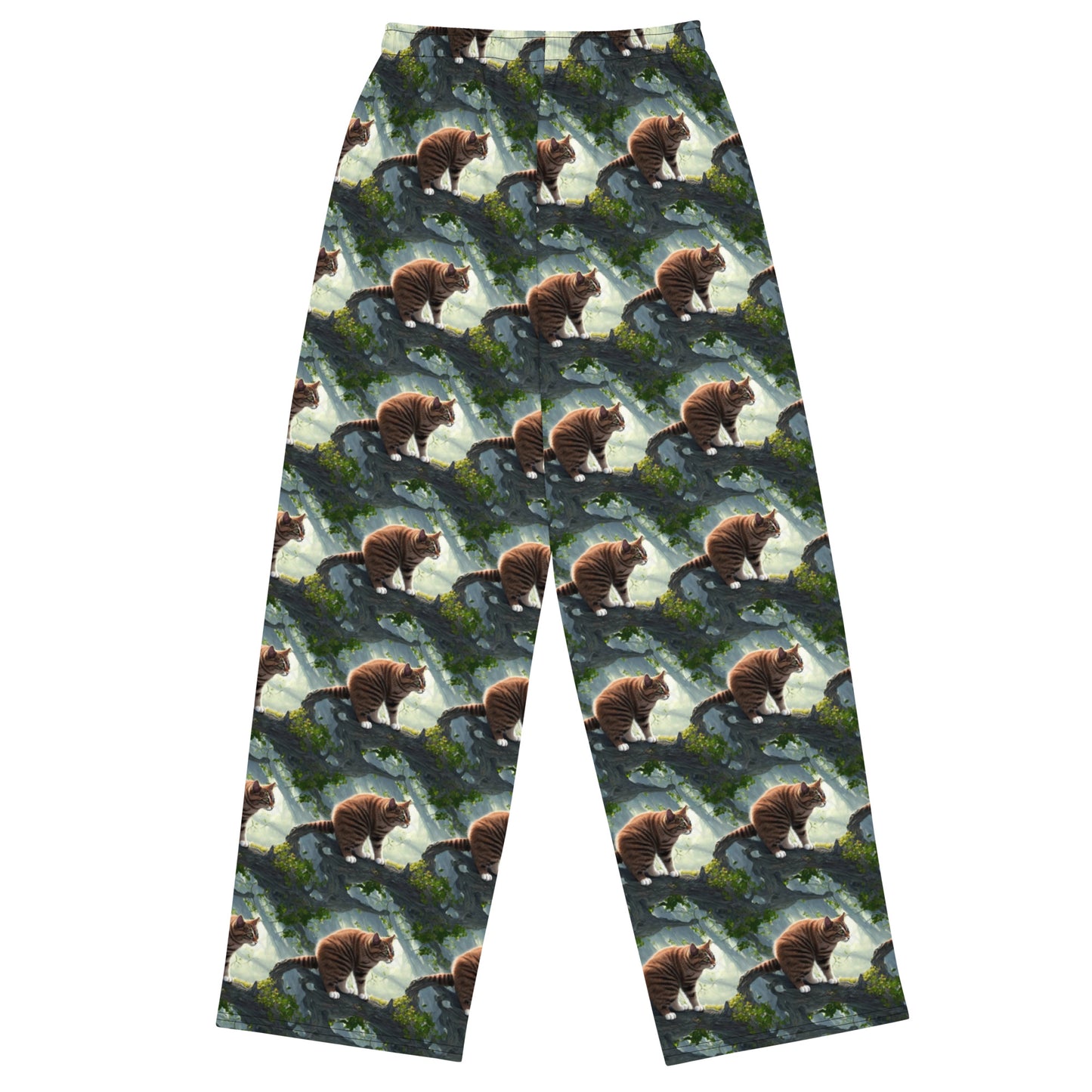 Wide-Leg Pants - Whiskered Enigma