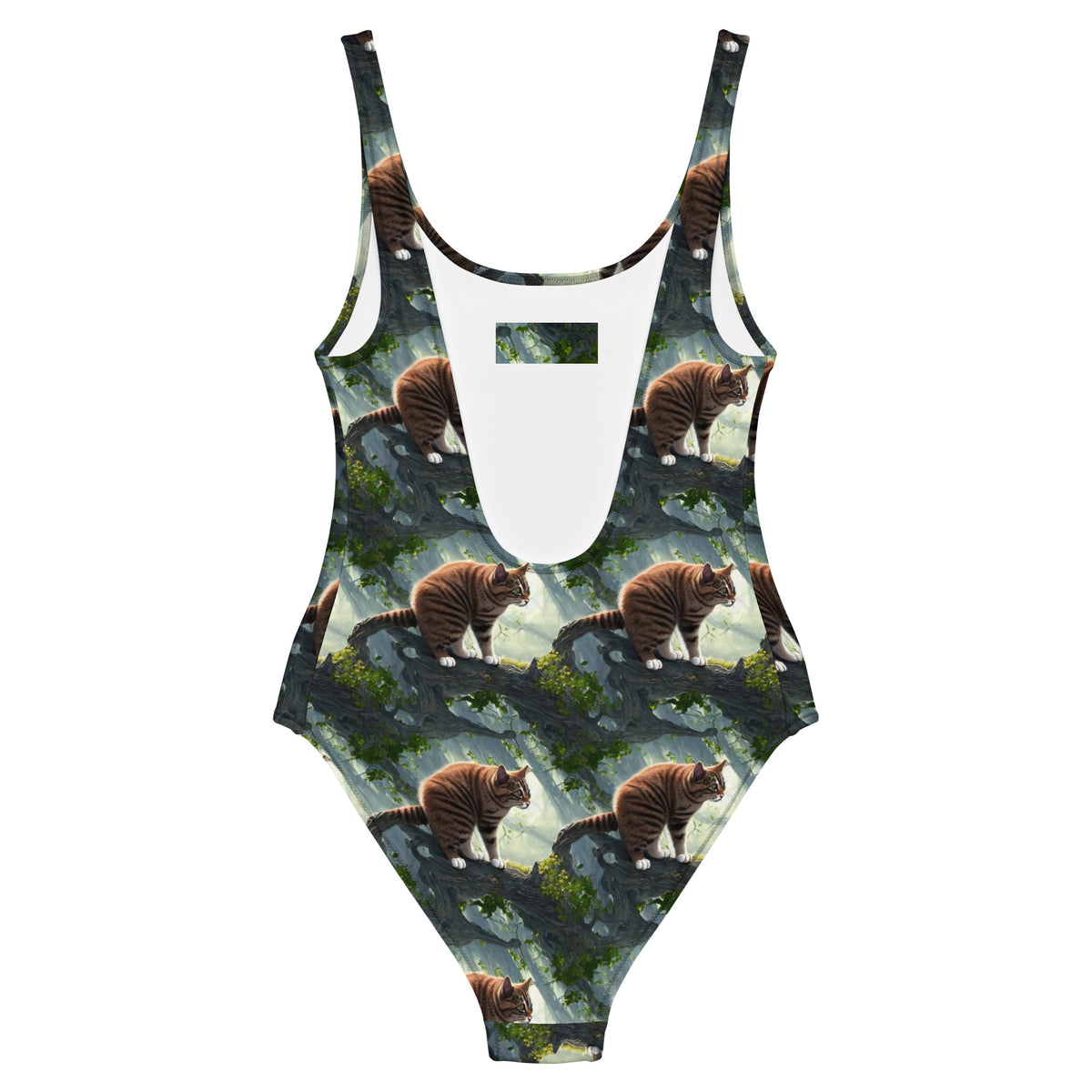 One-Piece Swimsuit - Whiskered Enigma