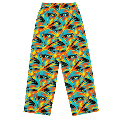 Wide-Leg Pants - Solar Swoosh