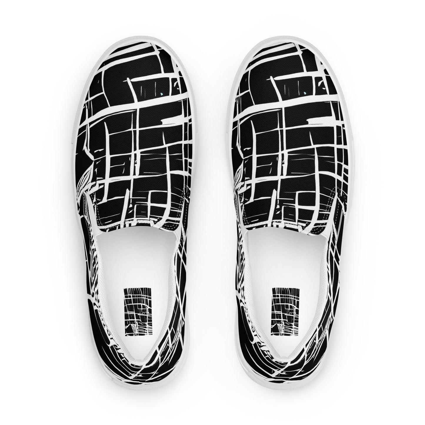 Men's Slip-On Canvas Shoes - List's Labyrinth