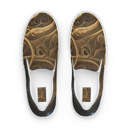 Women's Slip-On Canvas Shoes - Gilded Reverie