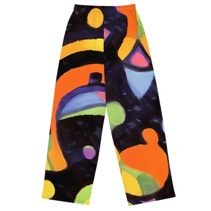 Wide-Leg Pants - Neon Symphony