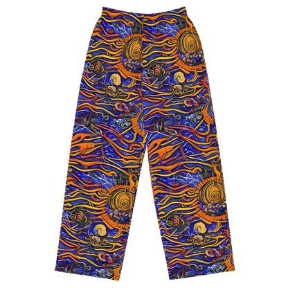 Wide-Leg Pants - Mantegna Swirl