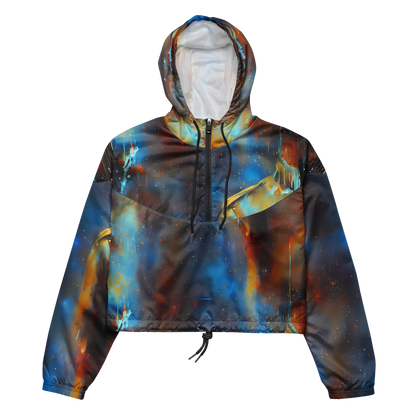 Women's Cropped Windbreaker - Chromatique Veil