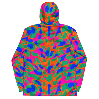 Men's Windbreaker - Fluorescent Camouflage