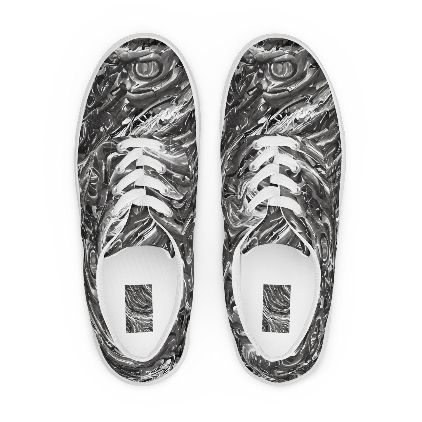 Women's Lace-Up Canvas Shoes - Nebulous Night