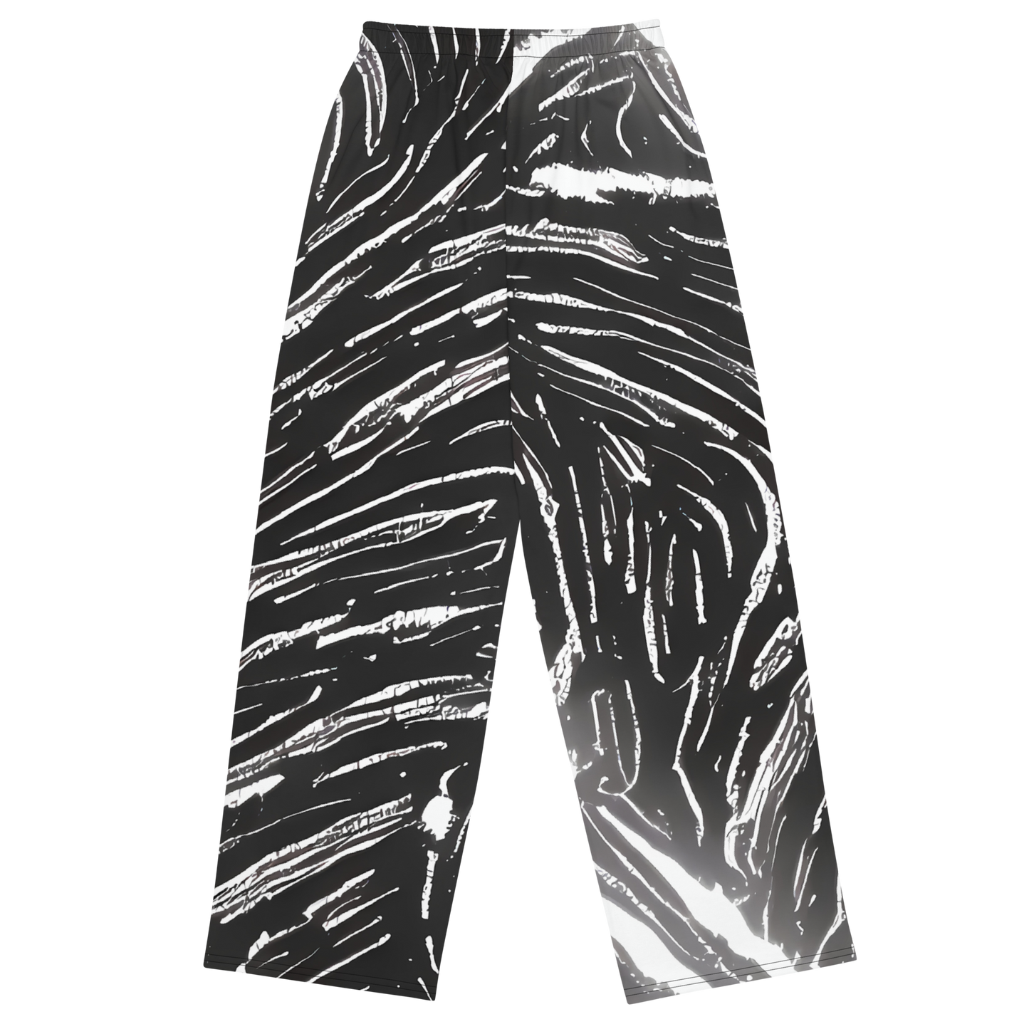 Wide-Leg Pants - Silver Swirl