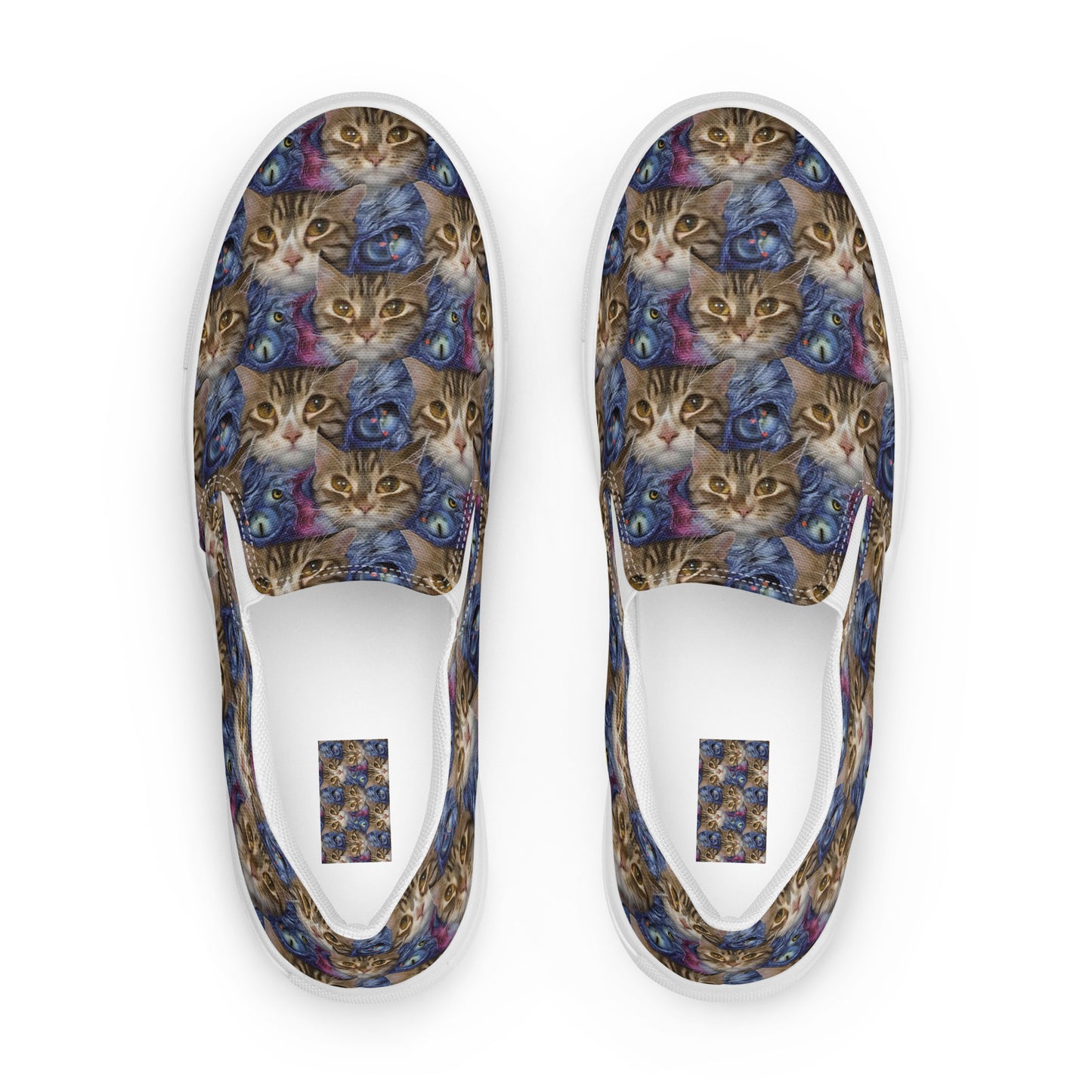 Women's Slip-On Canvas Shoes - Feline Fantasy